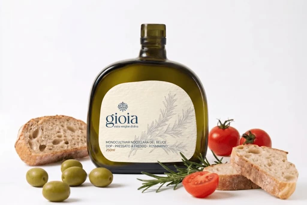 Nocellara del Belice with Rosemary — Gioia Olive, Campobello di Mazara